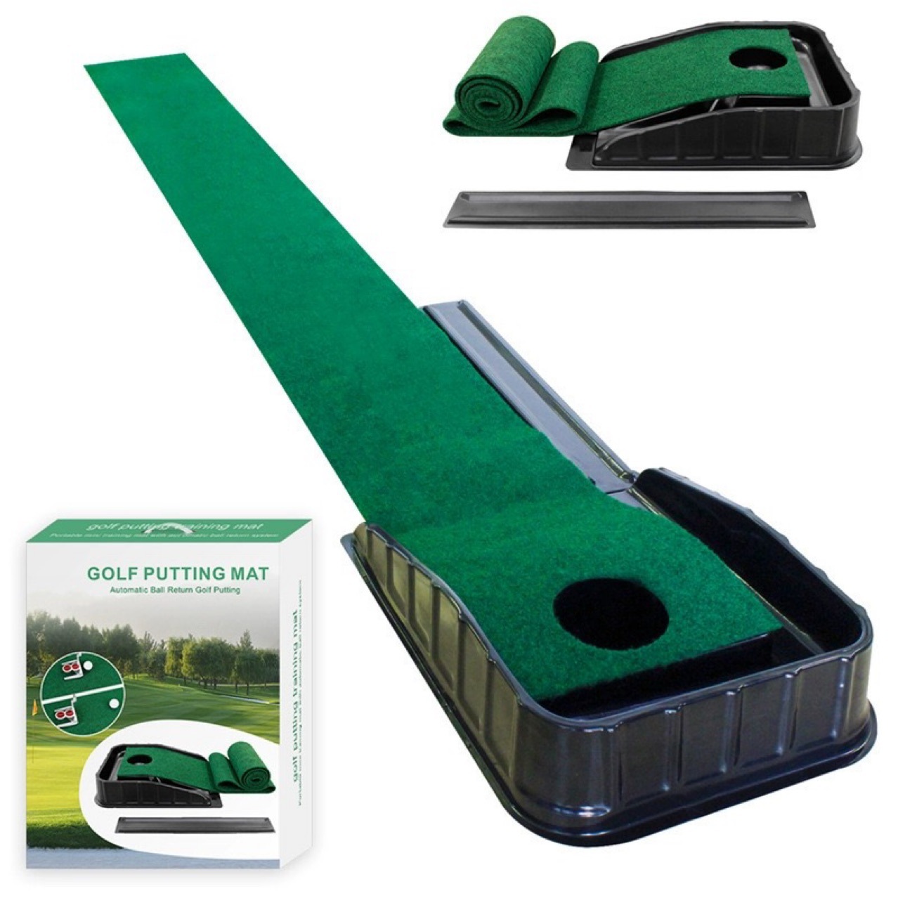 Golf Putting Mat - حصيرة الوضع: مثالية لمهارات الجولف الخاصة