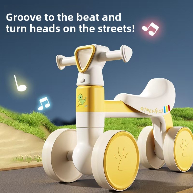 Balance Bike Kids - دراجة توازن للأطفال بأربع عجلات، مشاية