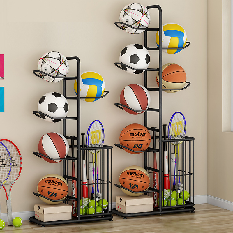 Sports Equipment Organizer Rack - رف تخزين للكرات الرياضية، حامل كرات