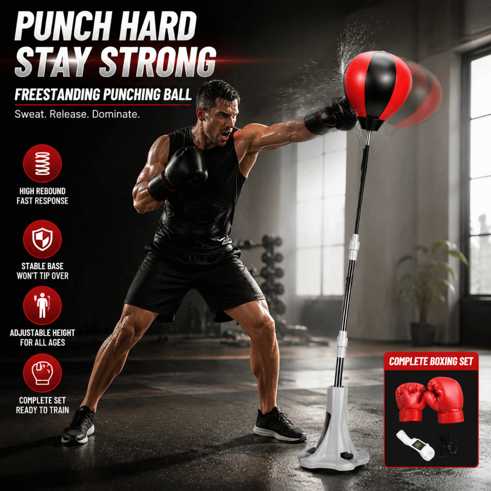 كرة ملاكمة واقفة للتدريب على ا - مراجعة Boxing Glove Set وسعره