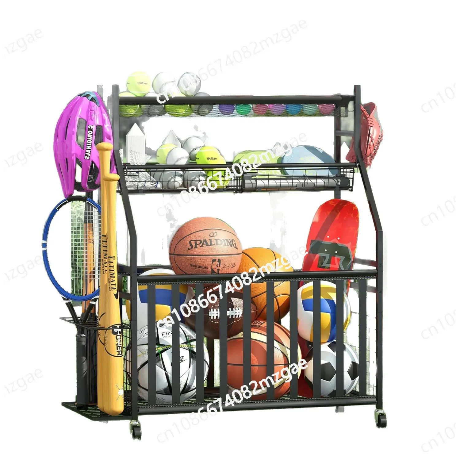 حقيبة تخزين معدات رياضية مع رف - مراجعة Sports Equipment Bat وسعره