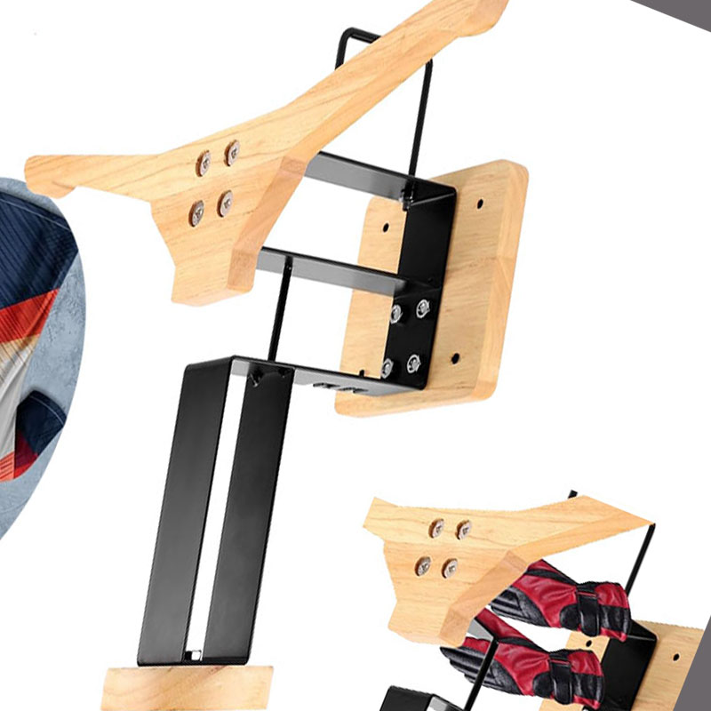 حامل خشبي لخوذة الدراجات النار - مراجعة Sports Equipment Organizer Rack وسعره