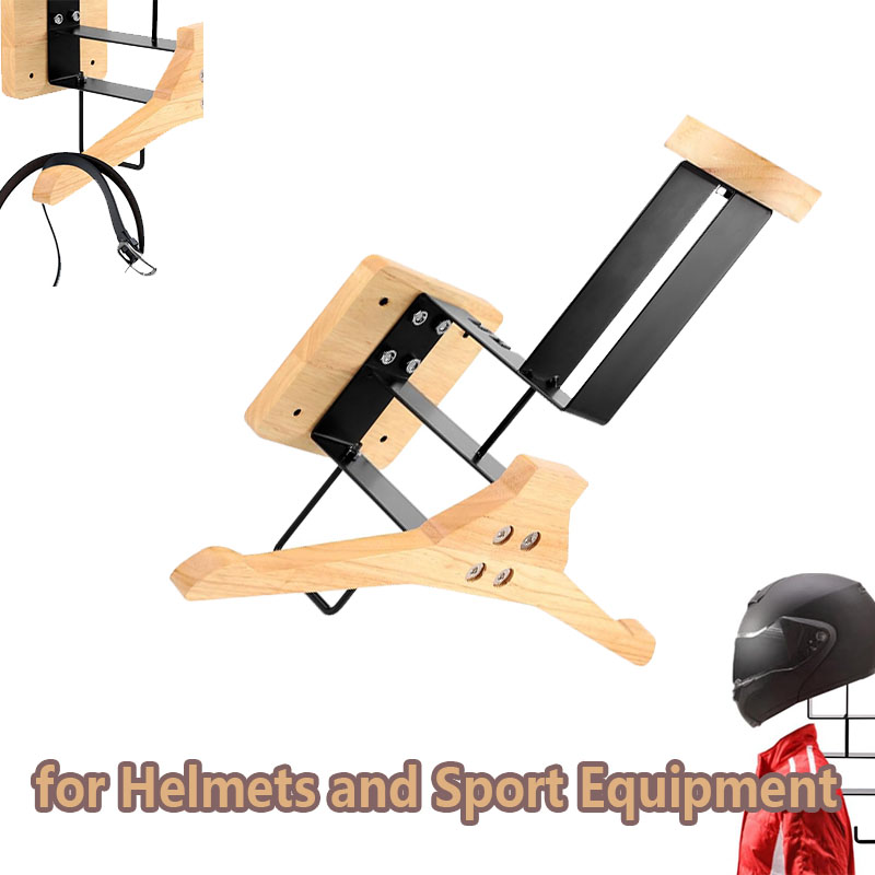 حامل خشبي لخوذة الدراجات النار - مراجعة Sports Equipment Organizer Rack وسعره