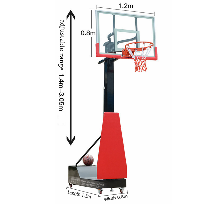 ارتفاع قابل للتعديل المحمولة ا - مراجعة Sports Equipment In School وسعره