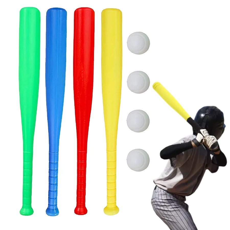 2/4 قطعة مضرب بيسبول بلاستيكي  - مراجعة Sports Equipment Bat وسعره