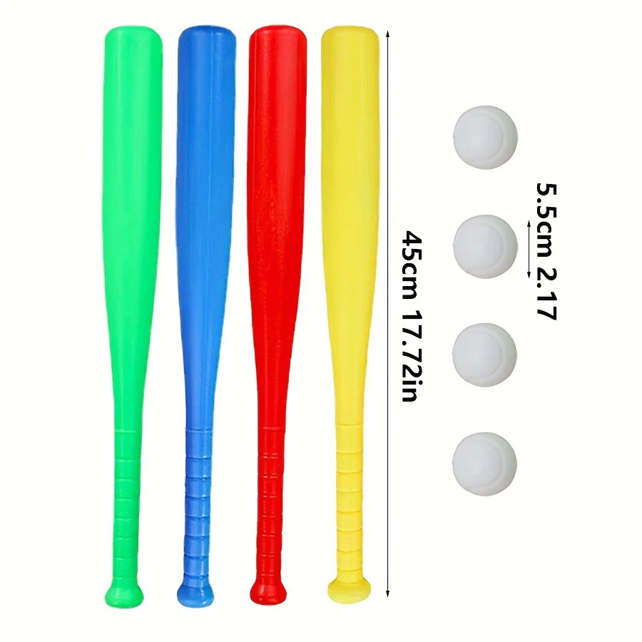 2/4 قطعة مضرب بيسبول بلاستيكي  - مراجعة Sports Equipment Bat وسعره