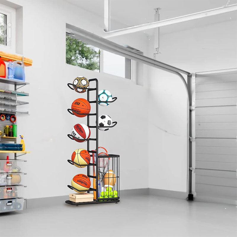 رف تخزين للكرات الرياضية، حامل - مراجعة Sports Equipment Organizer Rack وسعره