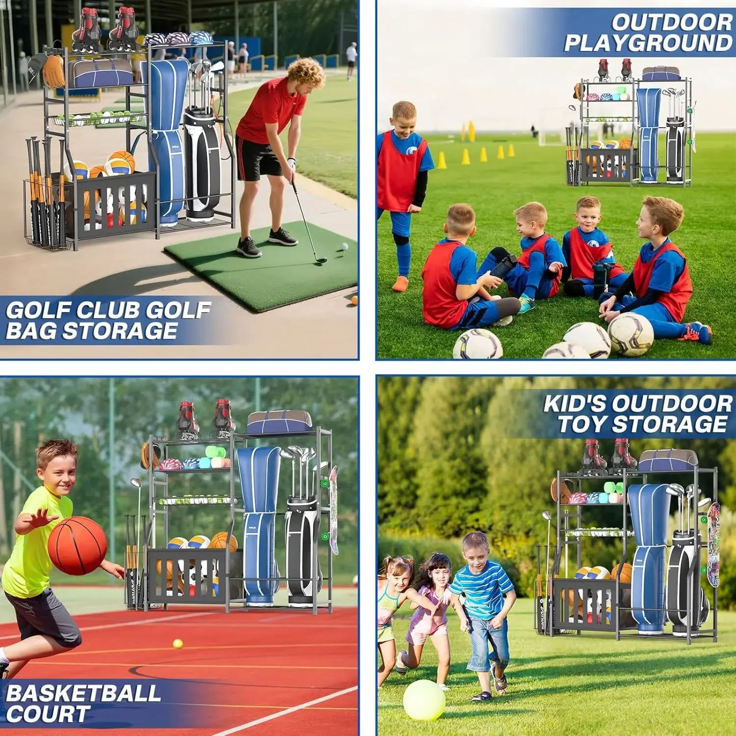منظم معدات رياضية متين للجراج، - مراجعة Sports Equipment Bat وسعره