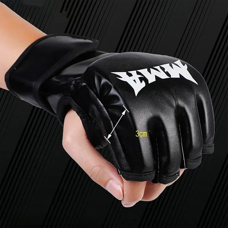 قفازات ملاكمة نصف أصابع من جلد - مراجعة Boxing Glove Set وسعره